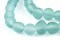 The Bead Chest Clear Marine Round Java Recycled Glass Beads (11mm)